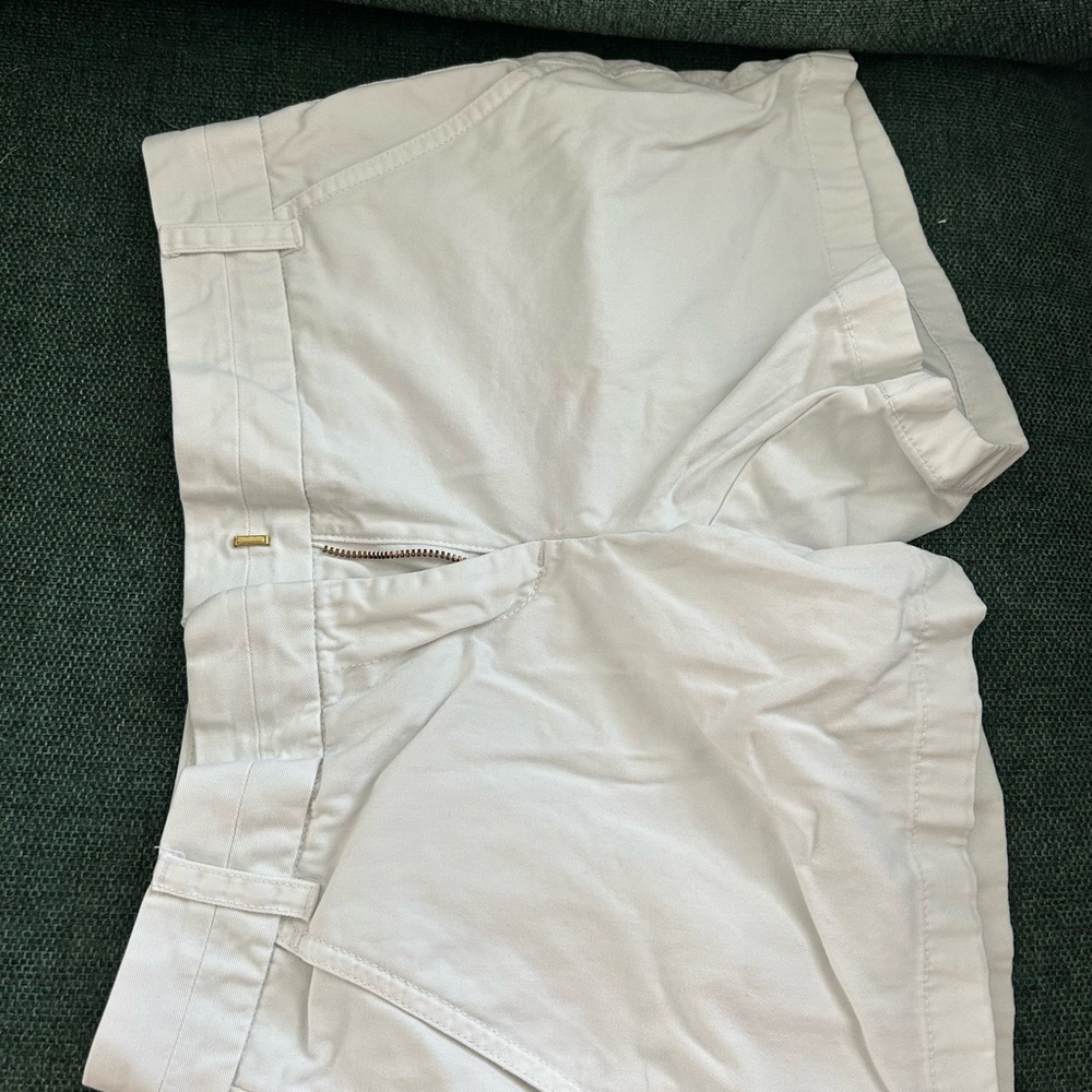 J. Crew White Chino Shorts